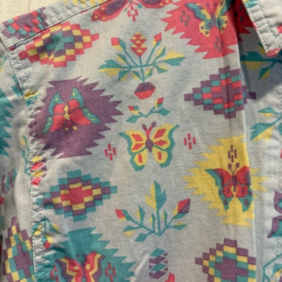 Vintage Levi Strauss Western Butterfly Button Up - Size Medium - Picture 2 of 7